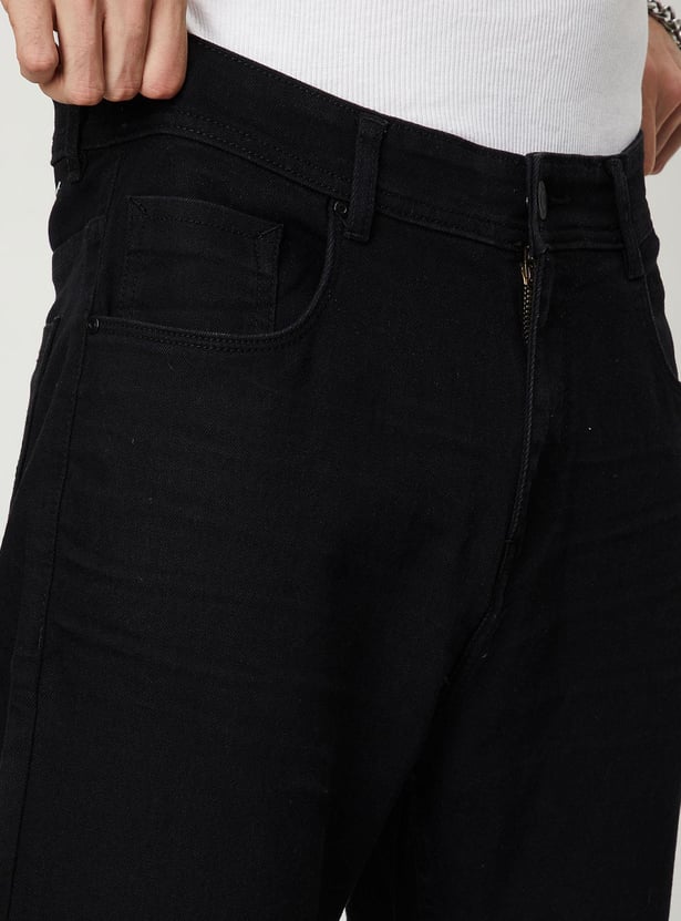 Men Carrot-Fit Dark Wash Jeans