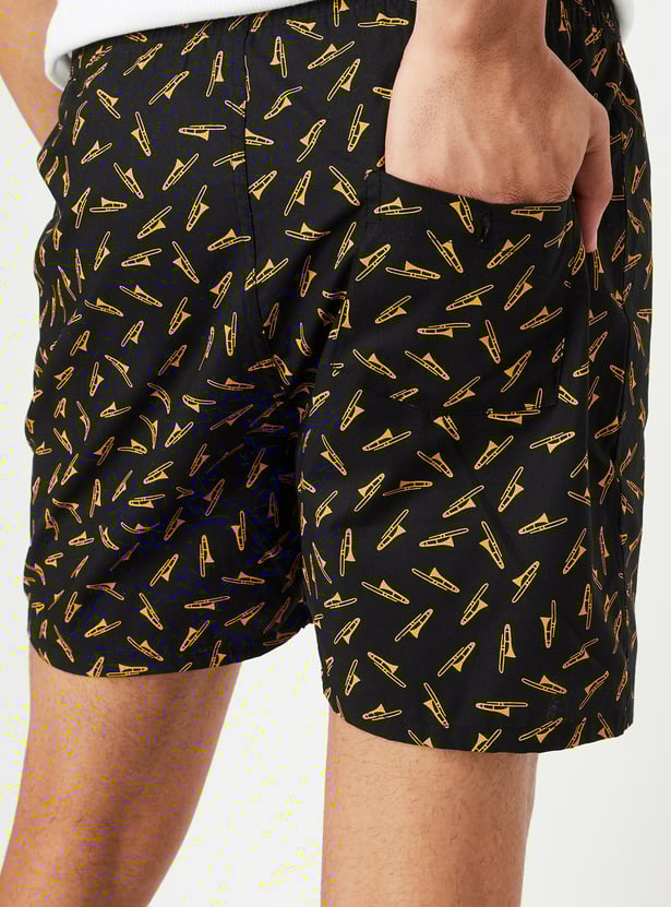 Men All-Over Printed Boxers