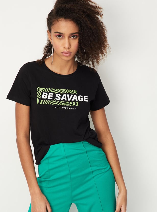 Women Graphic Printed T-shirt