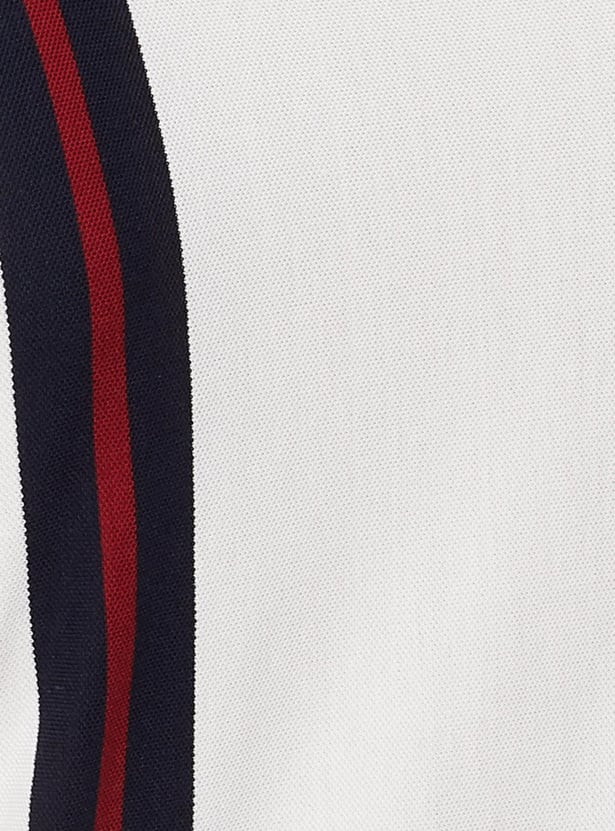 Men Striped Slim Fit Polo