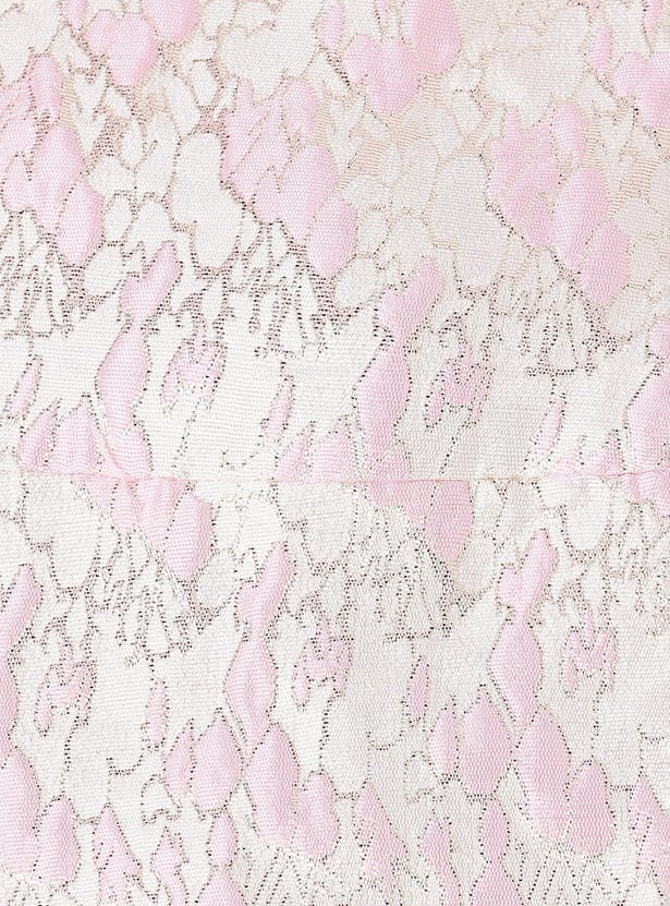Girls Pearl Embellished A-line Dress