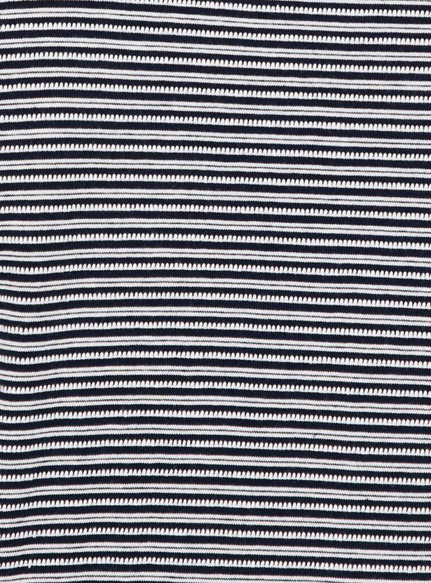 Men Striped Knit T-shirt with Pocket