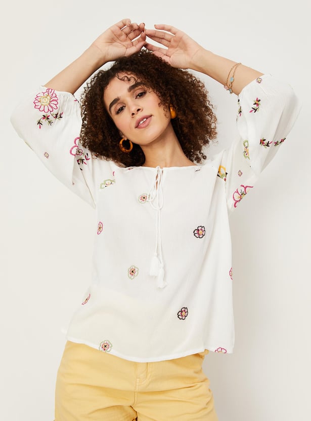 トップス Andequal drawstring tie tunic BLUE andequal drawstring