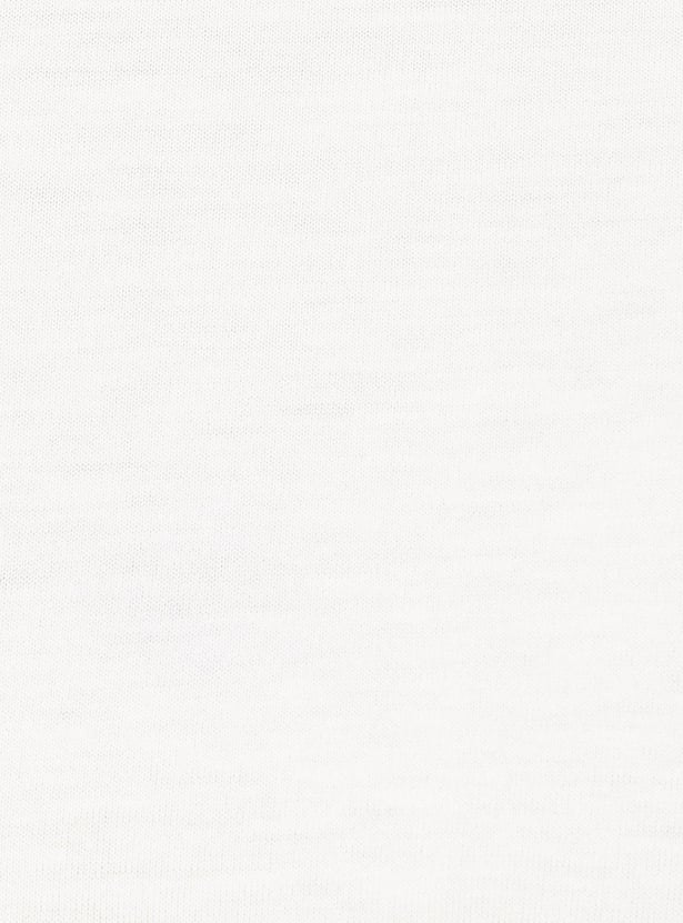 Women Checked Pinafore Dress with T-shirt