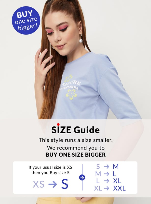 Women Round Neck Graphic Sweatshirt