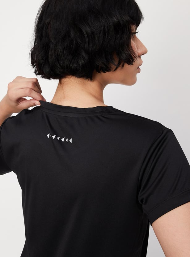 Women Solid Sports T-shirt
