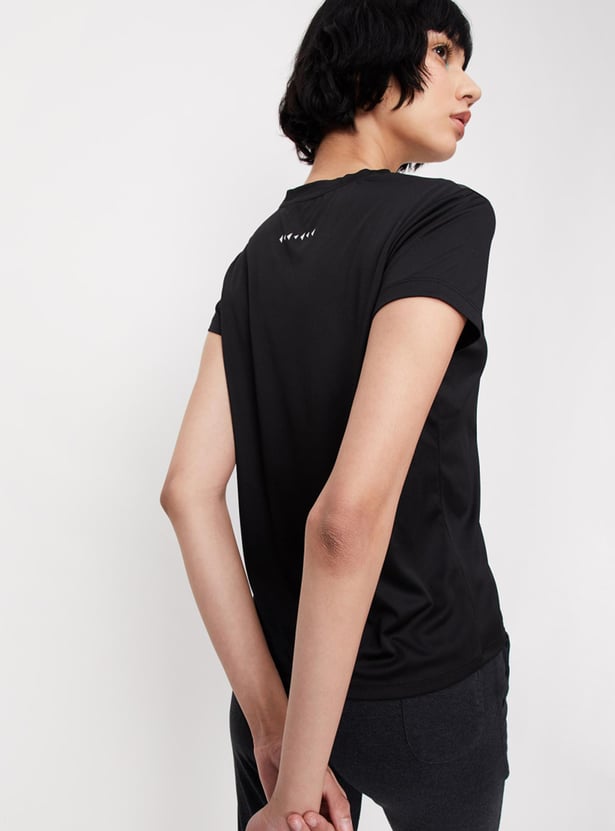 Women Solid Sports T-shirt