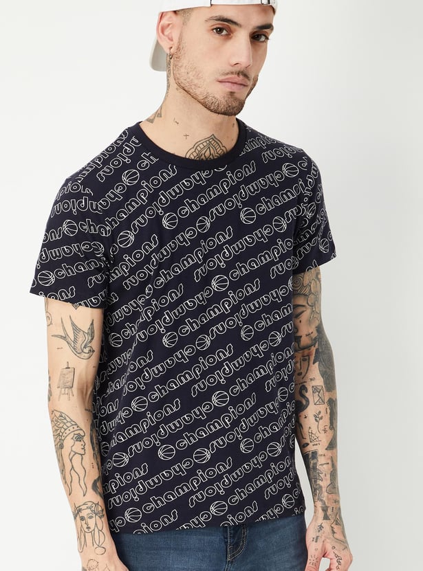 Men Printed Athleisure T-shirt