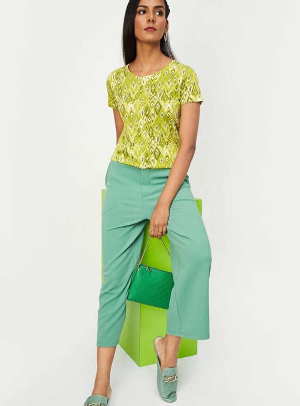 Women Printed Short Sleeve Top