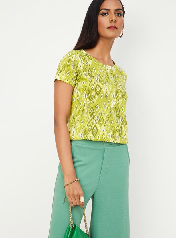 Women Printed Short Sleeve Top