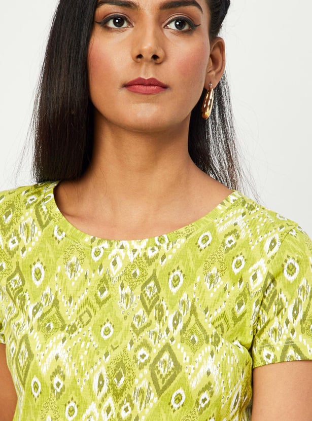 Women Printed Short Sleeve Top