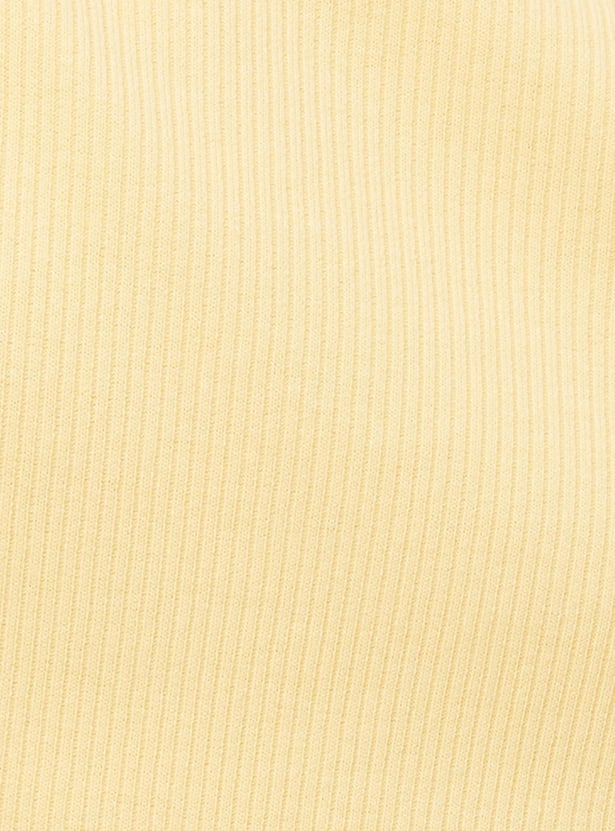 Women Ribbed Round Neck Top