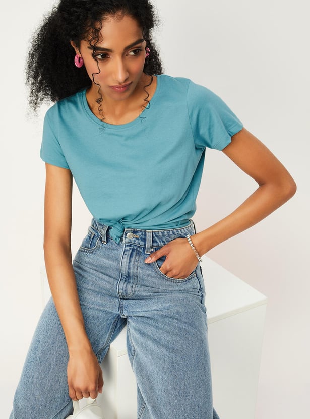 Women Solid T-shirt