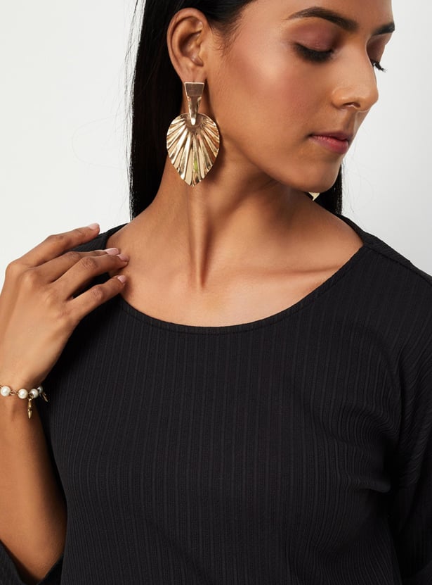 Women Ribbed Knit Top