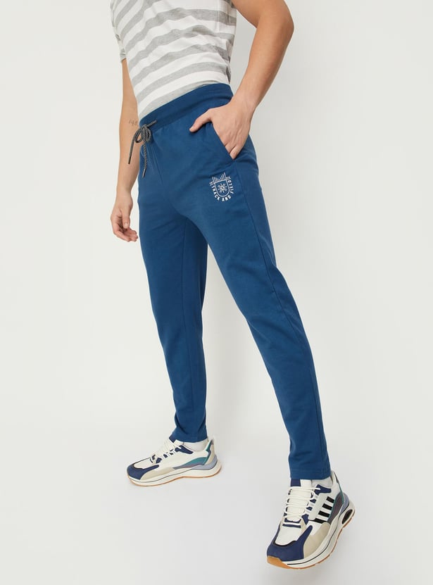 Men Solid Athleisure Track Pants