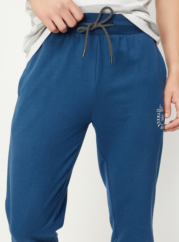 Men Solid Athleisure Track Pants