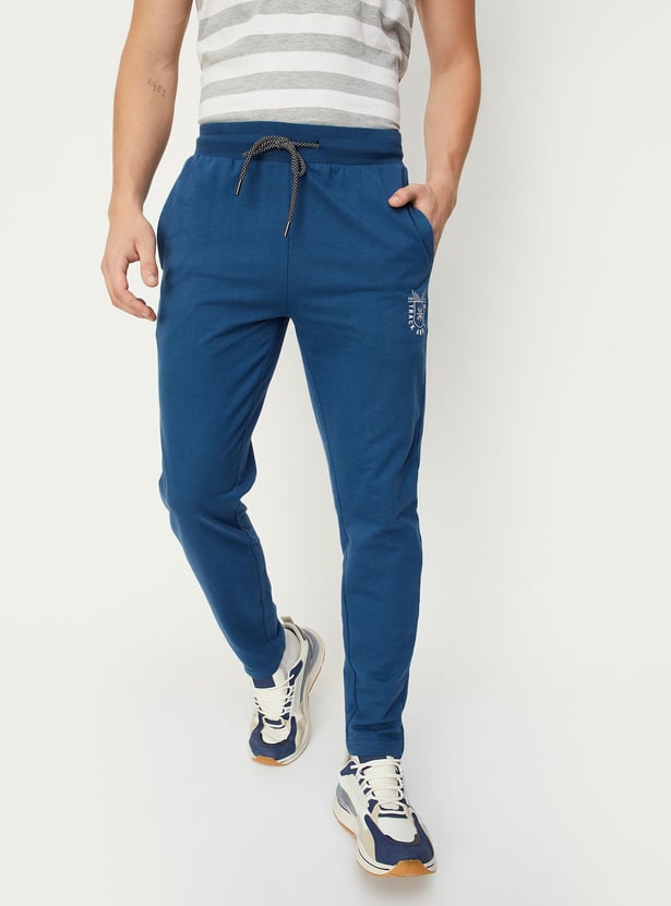 Men Solid Athleisure Track Pants