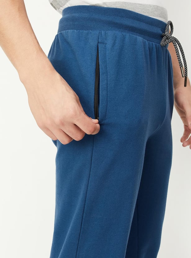 Men Solid Athleisure Track Pants