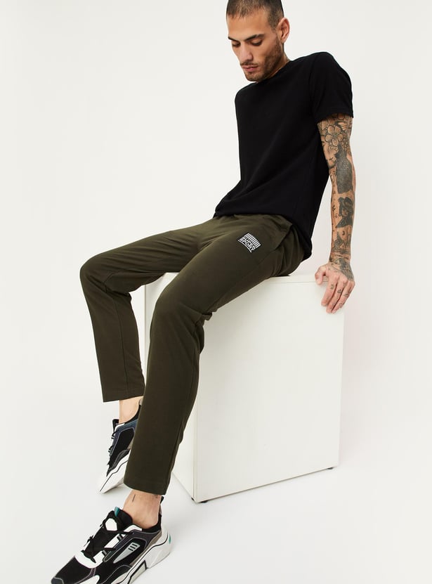 Men Solid Athleisure Track Pants