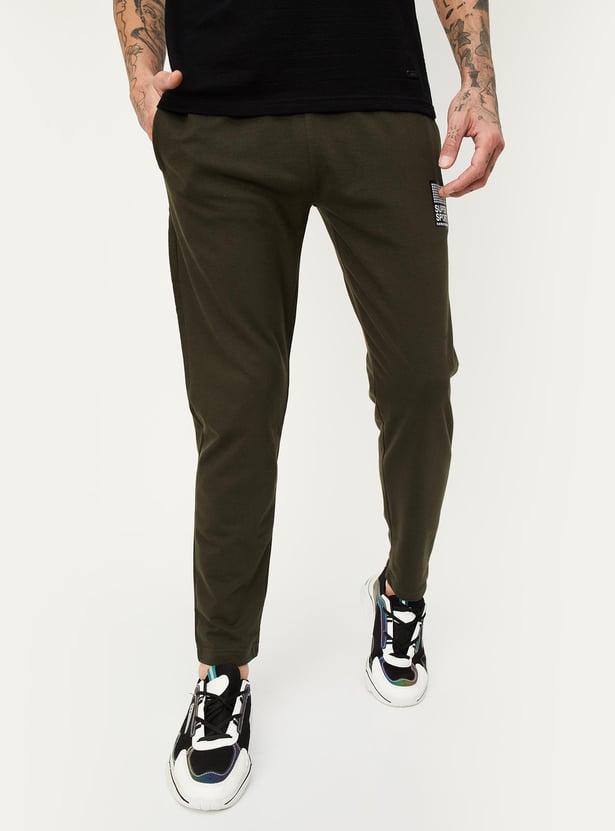 Men Solid Athleisure Track Pants