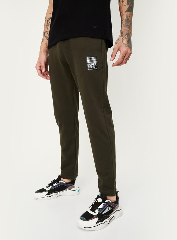 Men Solid Athleisure Track Pants