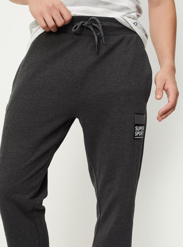 Men Solid Athleisure Track Pants