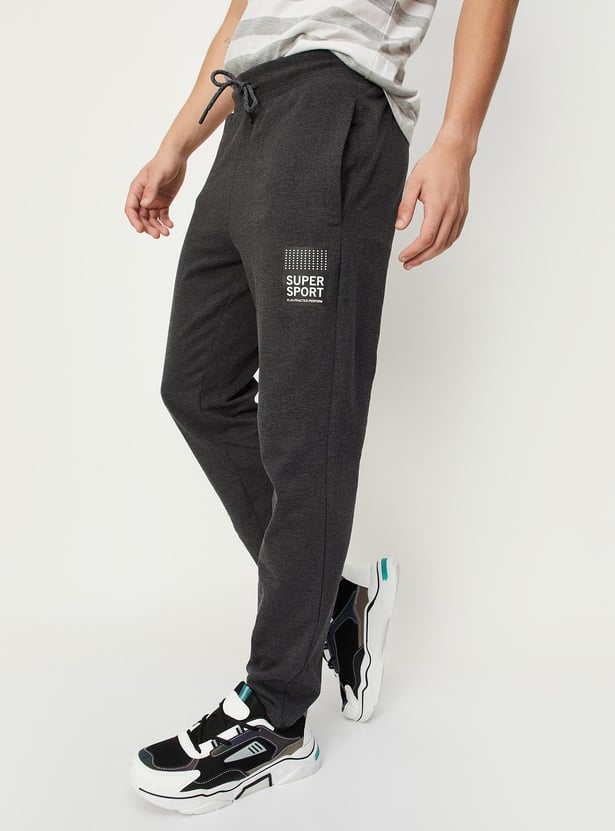 Men Solid Athleisure Track Pants