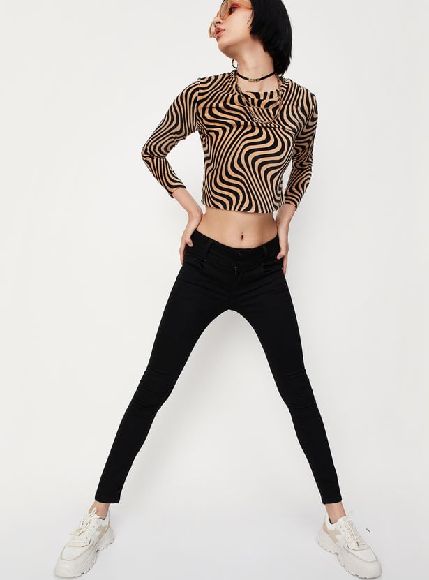 Women Solid Skinny Fit High Waist Jeans