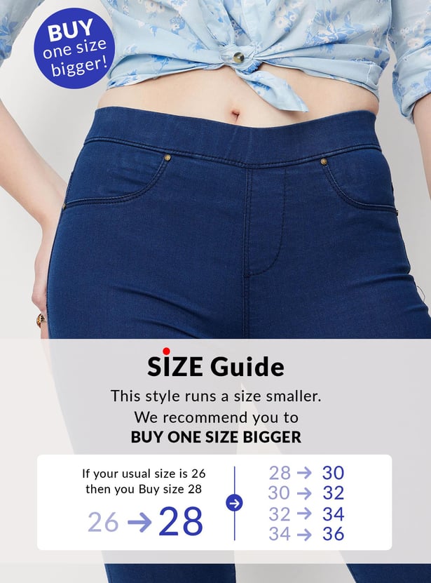 Women Solid Stretch Jeggings