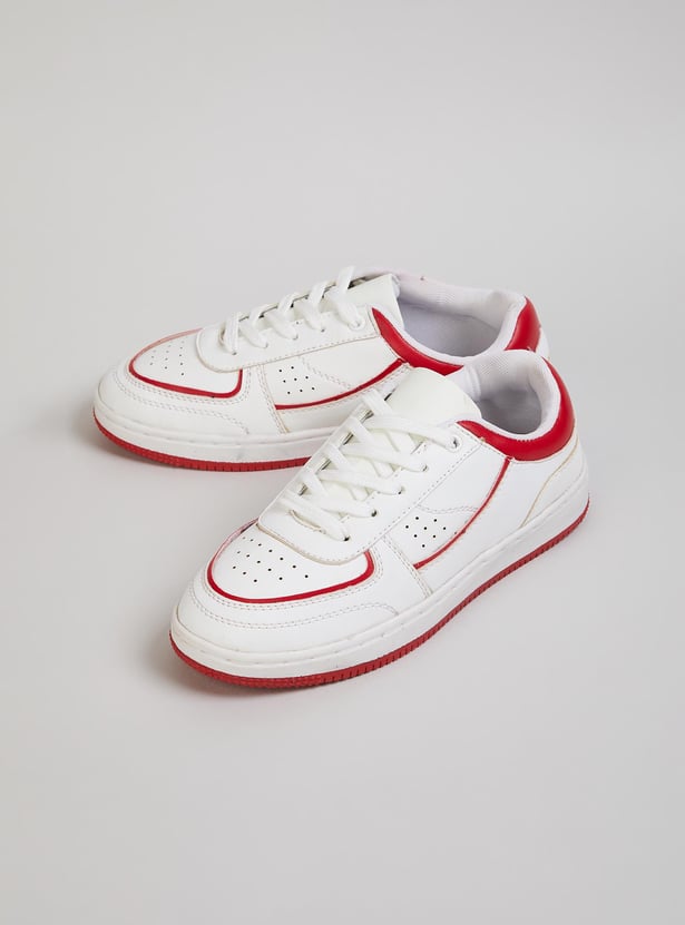 Boys Contrast Trim Sneakers