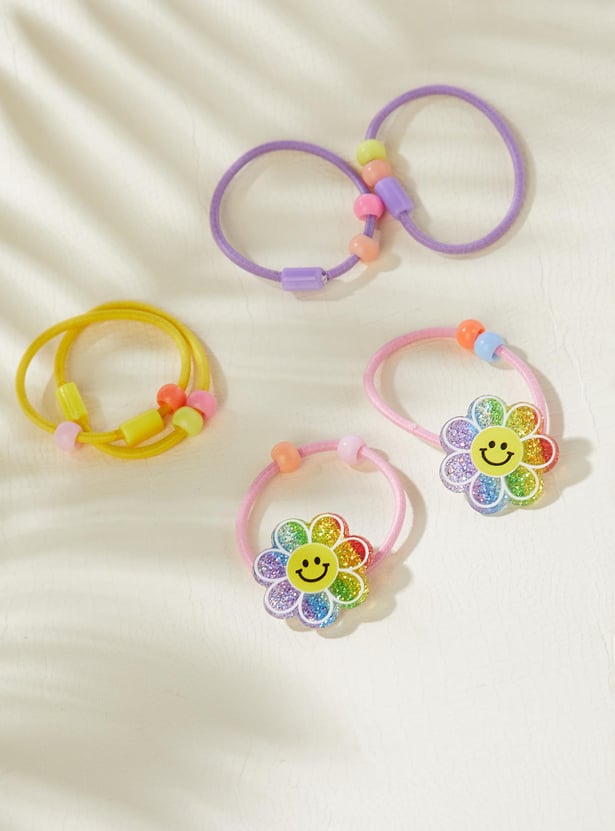 Buy Girls Beaded Hair Ties - Pack of 6 Online at just Rs. 79.0 ...