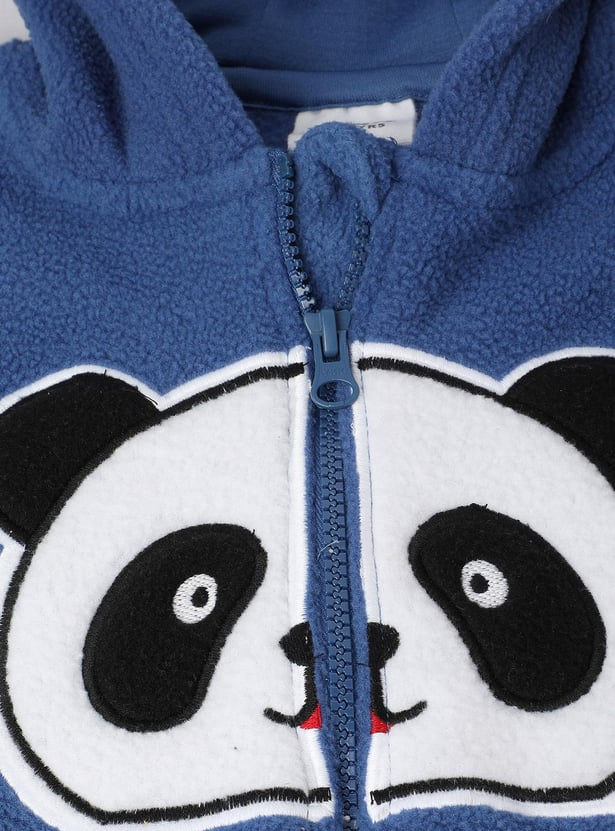 Boys Panda Applique Teddy Sleepwear Set