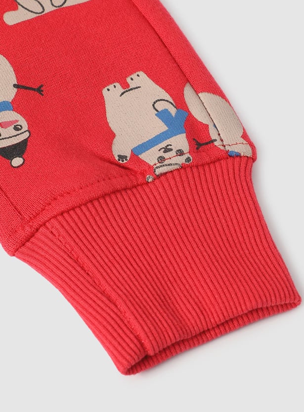 Boys Snowman Printed Joggers