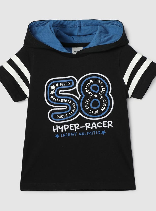 Boys Printed Hooded T-shirt