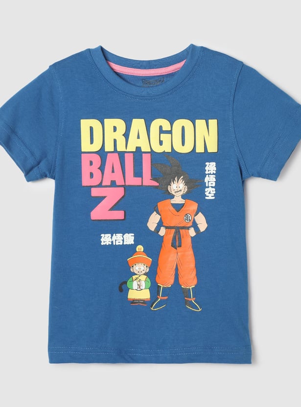Boys Dragon Ball Z Printed T-shirt