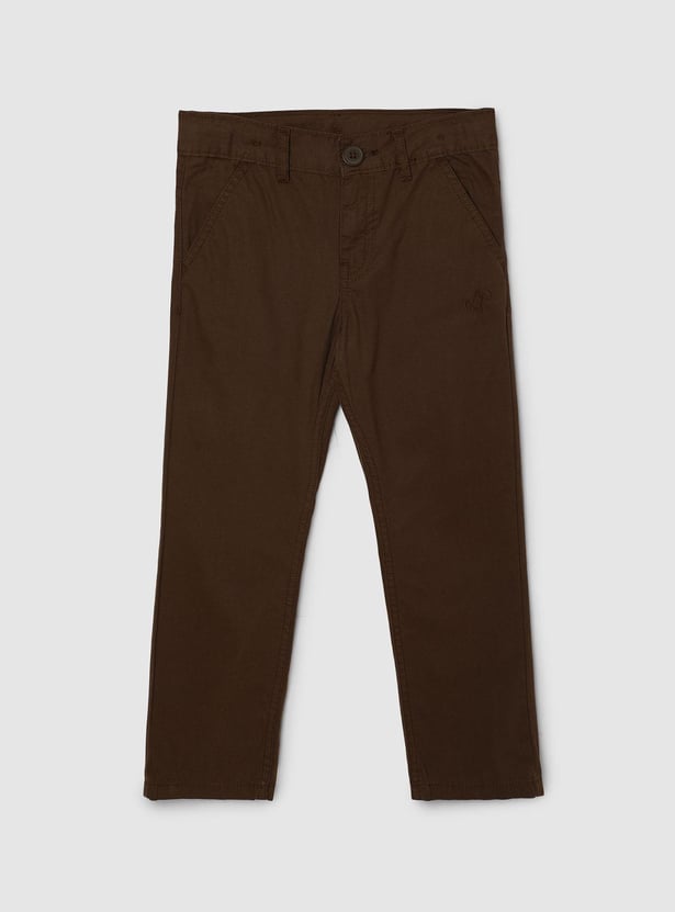 Boys Solid Trousers