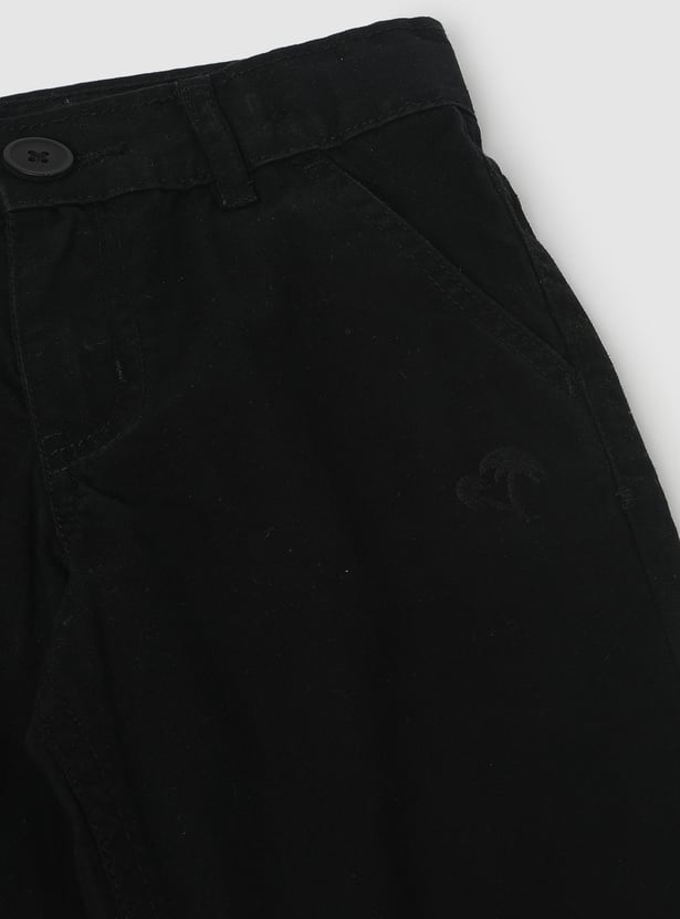 Boys Solid Woven Trousers