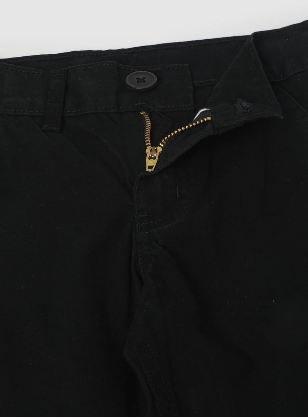 Boys Solid Woven Trousers
