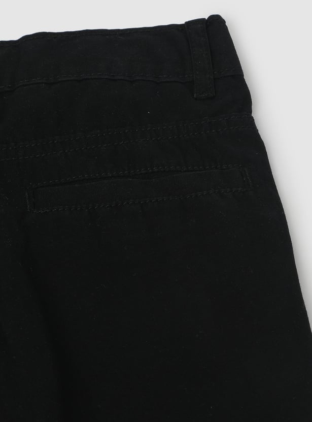 Boys Solid Woven Trousers