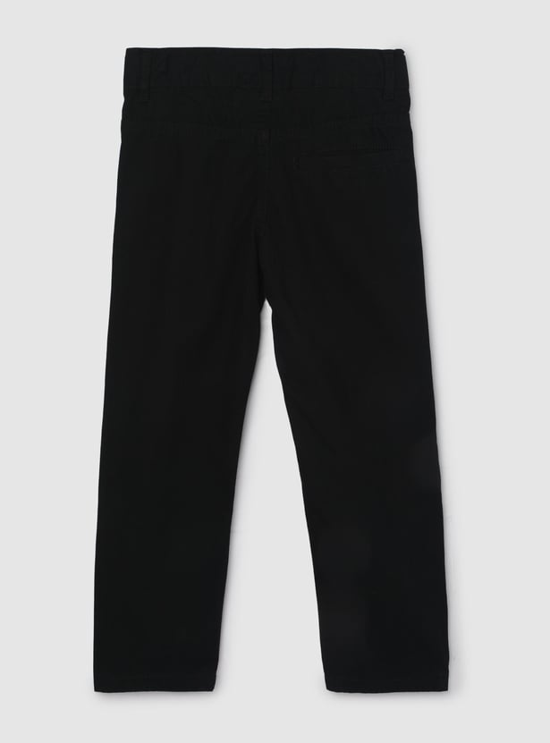 Boys Solid Woven Trousers