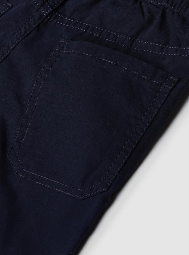 Boys Panelled Drawstring Waist Trousers