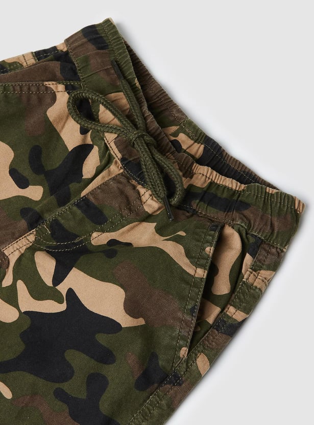 Boys Camouflage Jogger Trousers