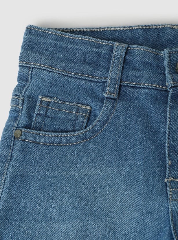 Boys Light Washed Regular Fit Jeans