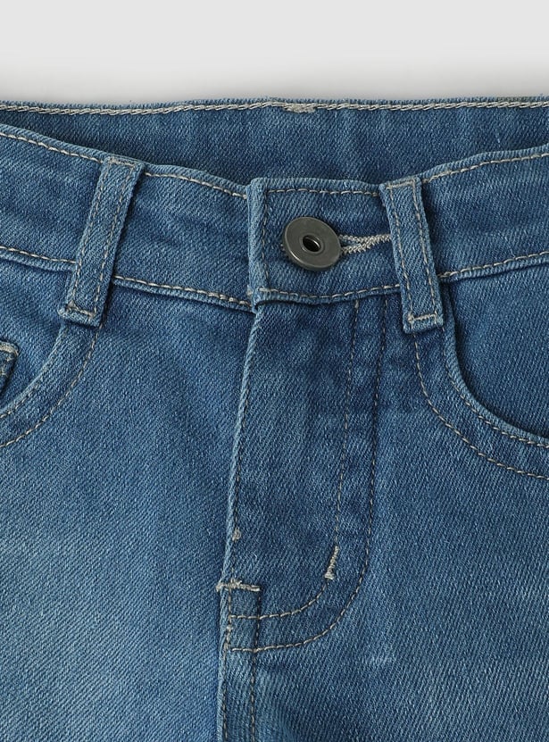 Boys Light Washed Regular Fit Jeans