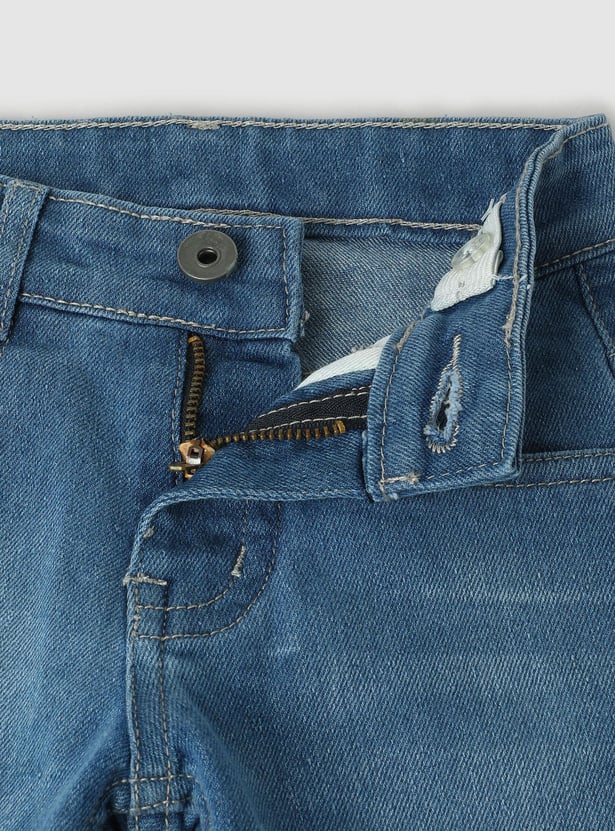 Boys Light Washed Regular Fit Jeans