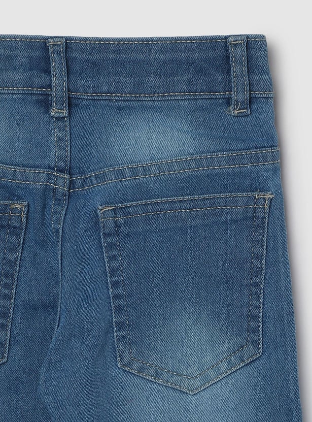 Boys Light Washed Regular Fit Jeans