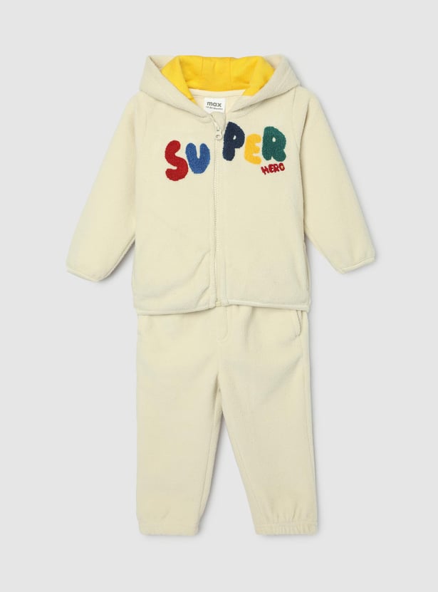 Boys Appliqued Teddy Sleepwear Set