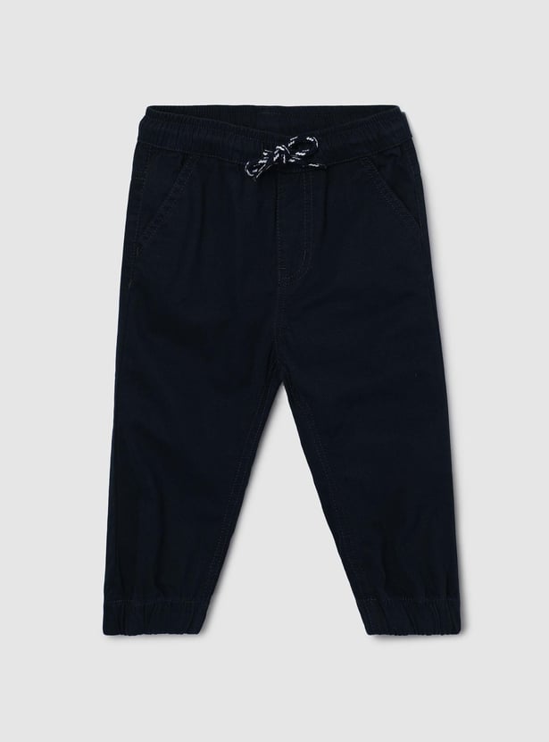 Boys Solid Elasticated Joggers