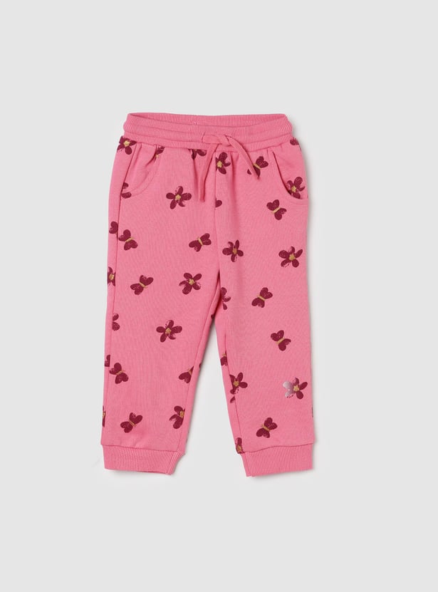 Girls Printed Elasticated Joggers