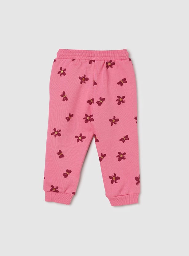 Girls Printed Elasticated Joggers